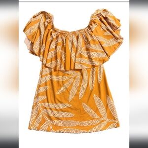 LuLaRoe Alana NWT Goldenrod Palm XL